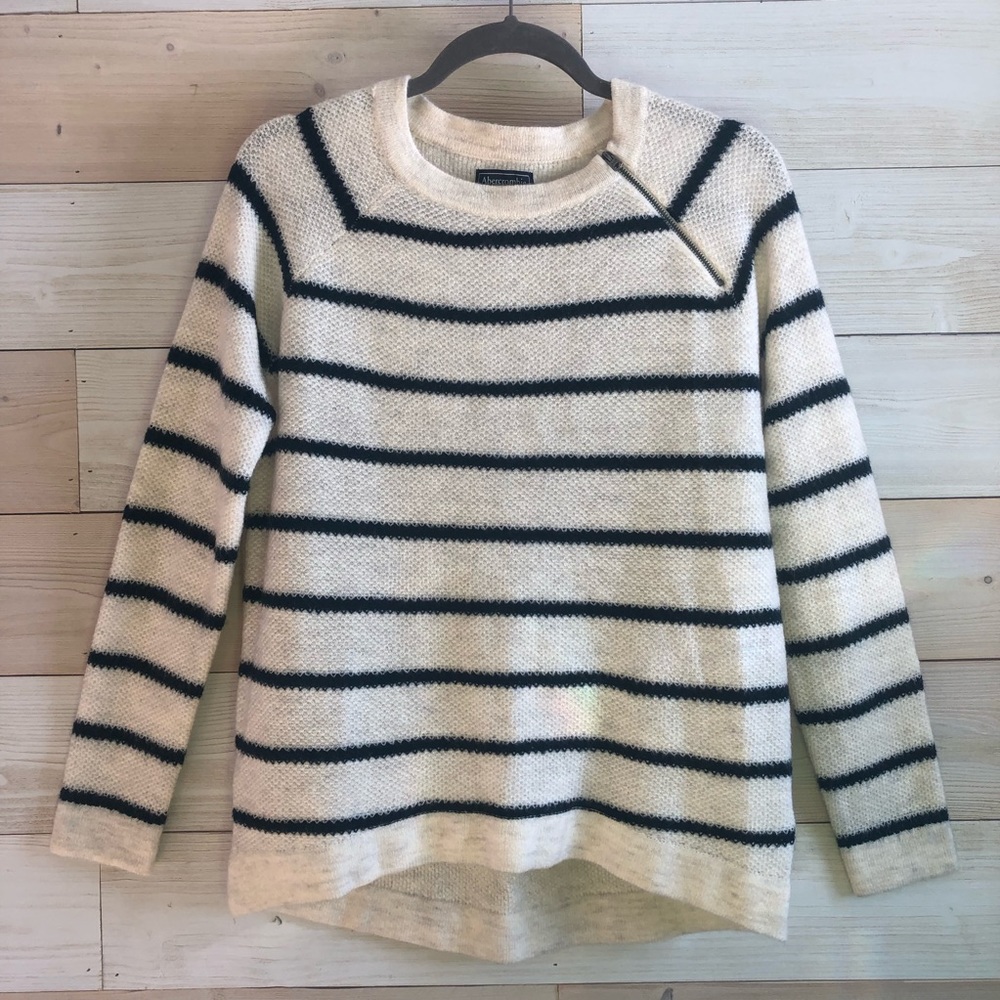 striped knit sweater by Abercrombie and Fitch